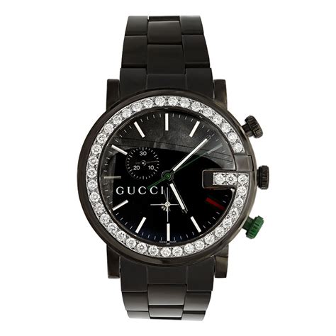 gucci mens watch on sale|men's Gucci watch diamond bezel.